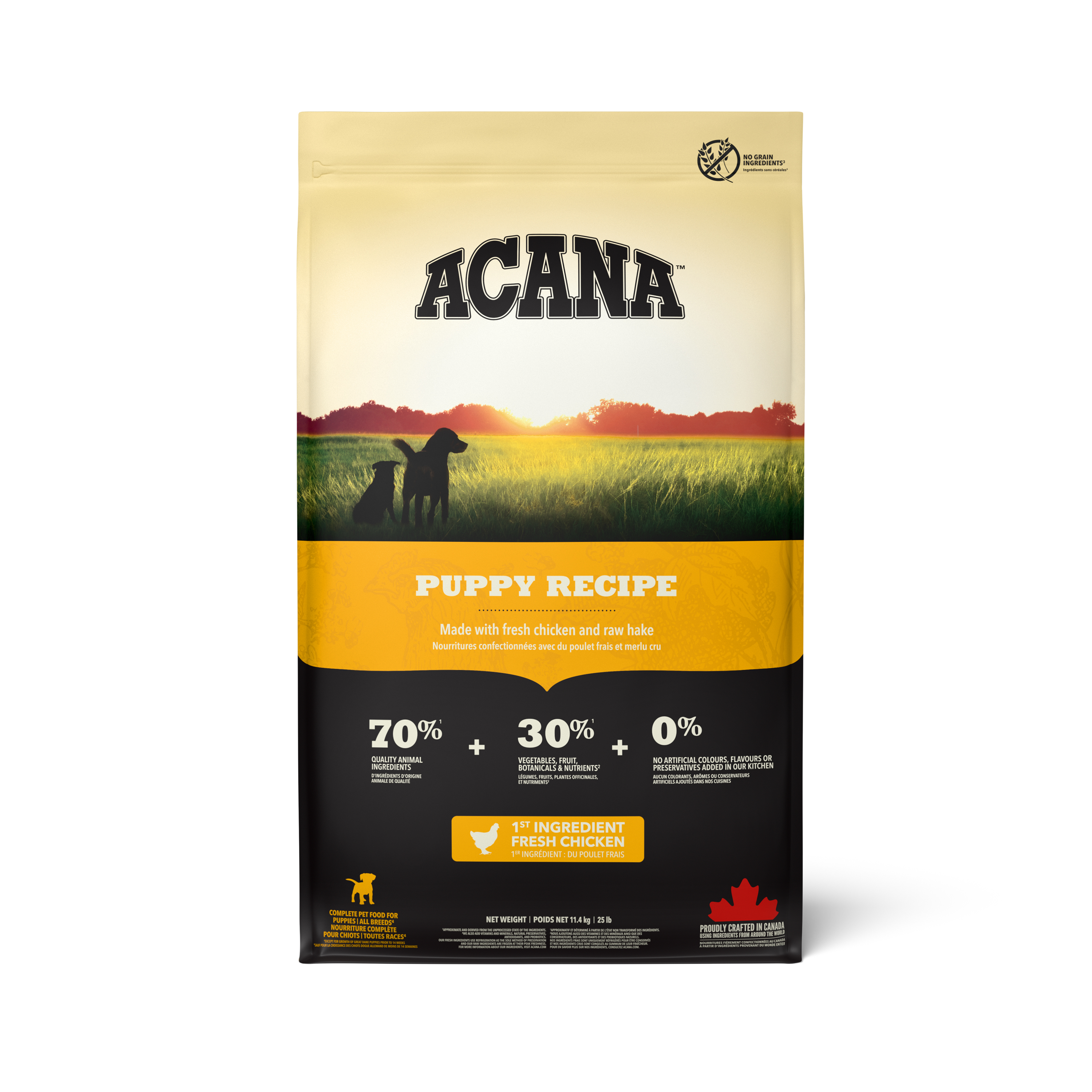 ACANA Puppy Dry Food with Chicken Turkey & Fish dry dog food pack