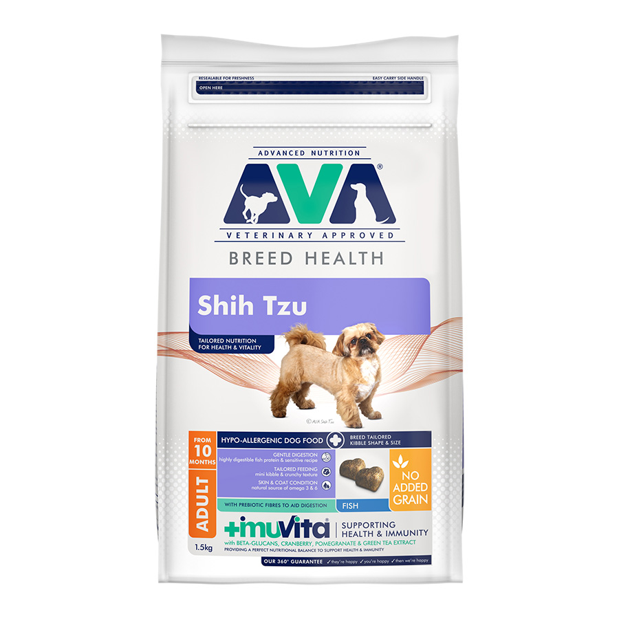 AVA Breed Health Shih Tzu Dry Dog Food Fish dry dog food pack