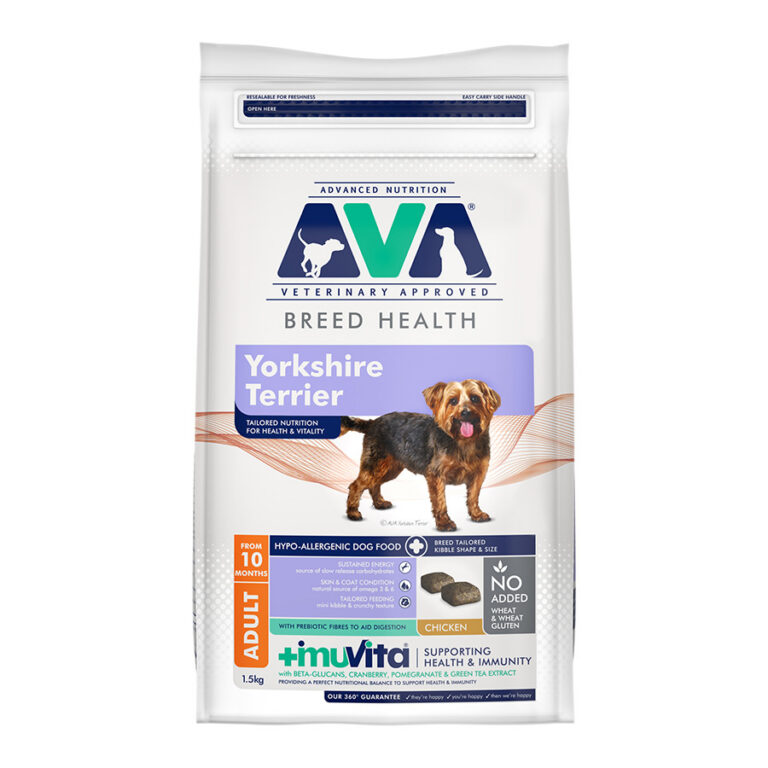 AVA Breed Health Yorkshire Terrier Dry Dog Food dry dog food pack