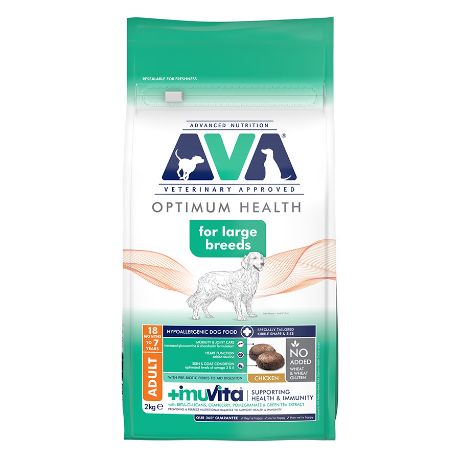 AVA Large Breed Adult Dry Dog Food Chicken dry dog food pack