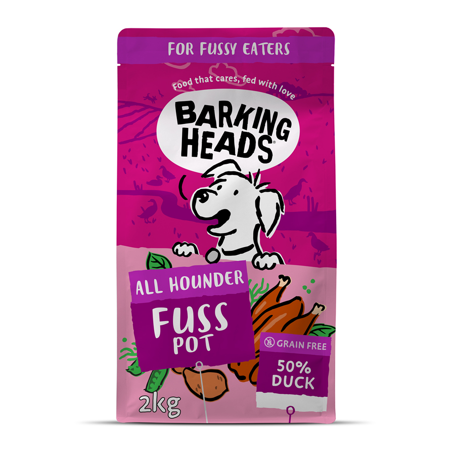 Barking Heads Fuss Pot Dry Dog Food Duck dry dog food pack