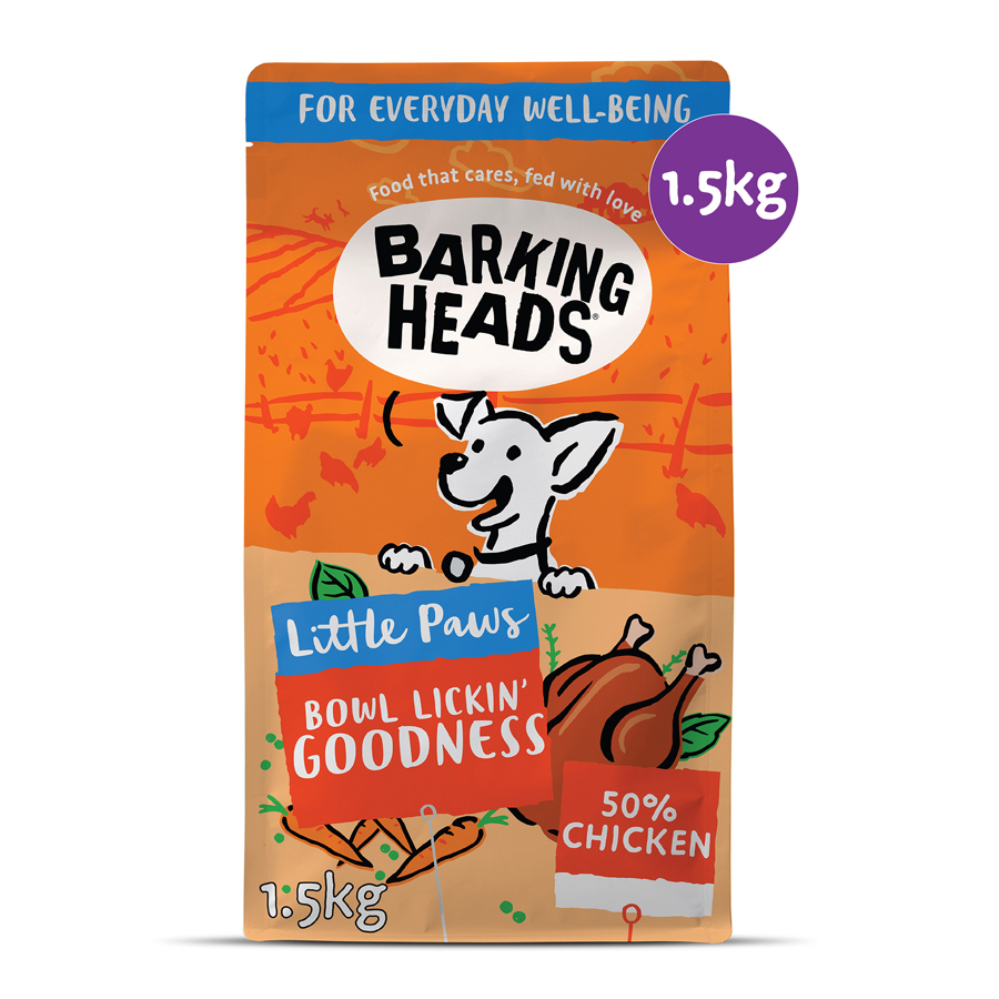 Barking Heads Little Paws Dry Dog Food Chicken dry dog food pack