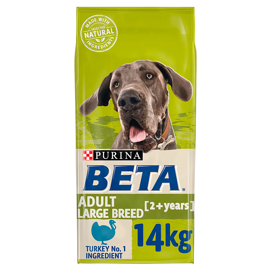 Beta Large Breed Adult Dry Dog Food Turkey dry dog food pack