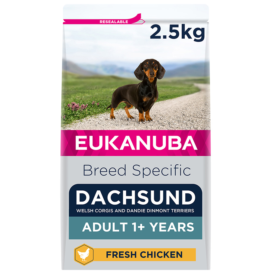 Eukanuba Dachshund Adult Dry Dog Food Chicken dry dog food pack