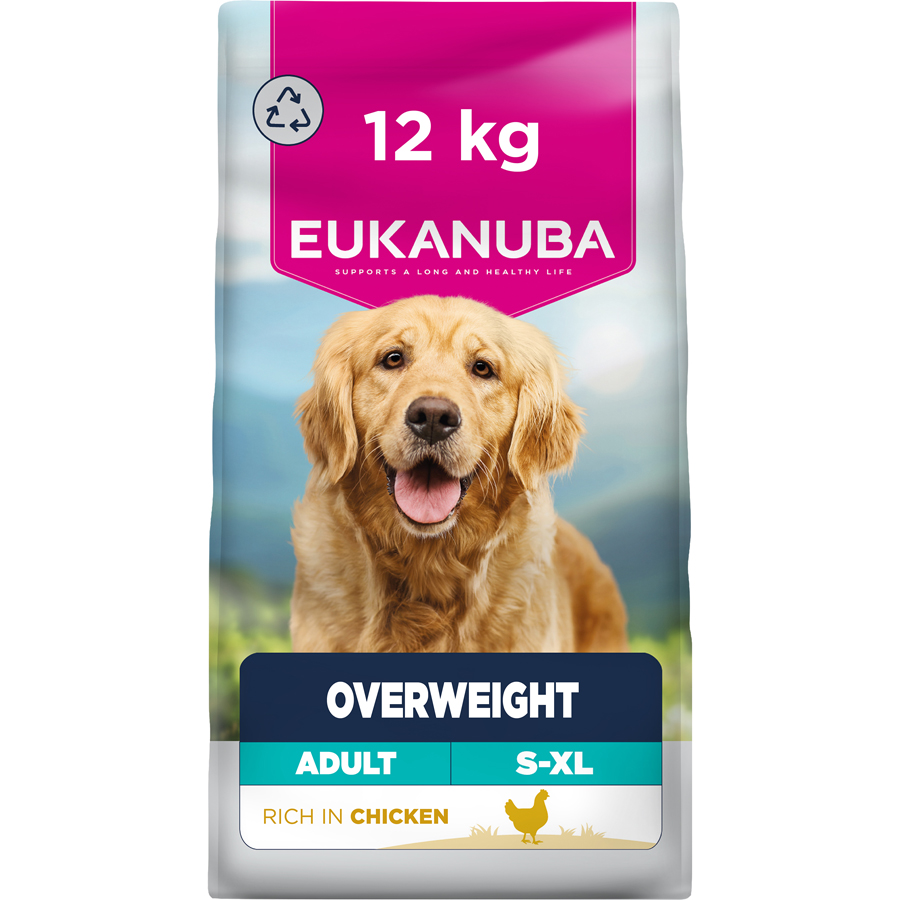 Eukanuba Daily Care Overweight Adult Dry Dog Food Chicken dry dog food pack