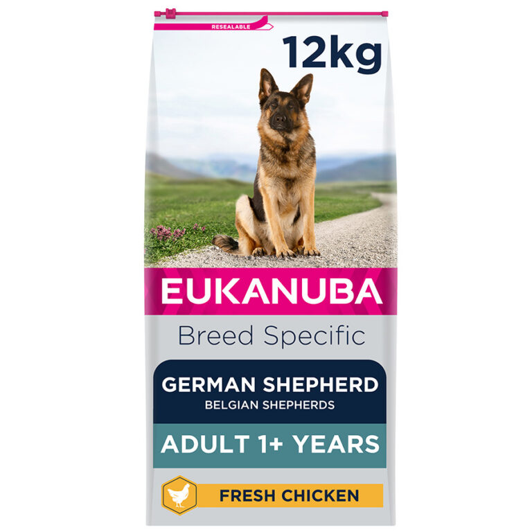 Eukanuba German Shepherd Adult Dry Dog Food Chicken dry dog food pack