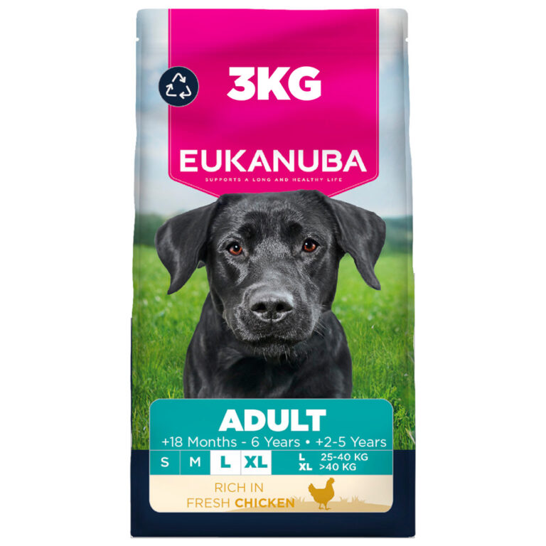 Eukanuba Large & X Large Adult Dry Dog Food Chicken dry dog food pack