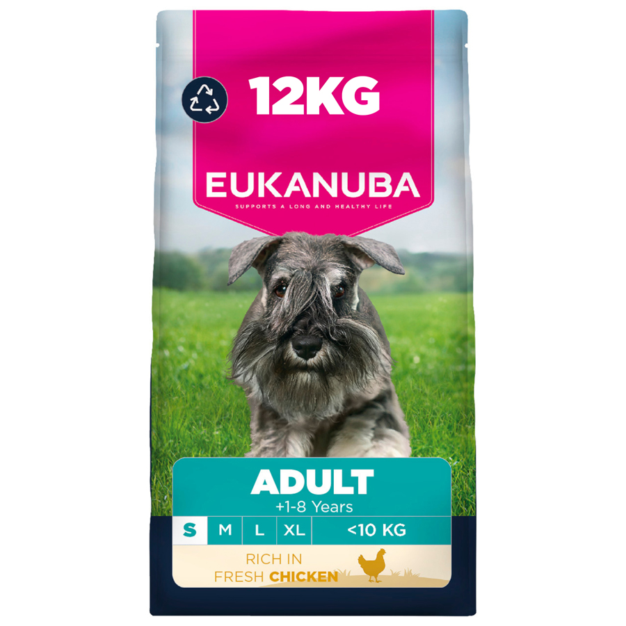 Eukanuba Small Breed Adult Dry Dog Food Chicken dry dog food pack