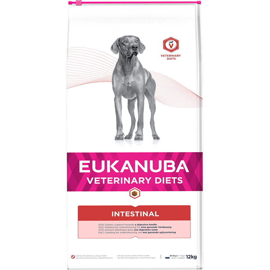 Eukanuba Vet Diet Intestinal Adult Dry Dog Food dry dog food pack