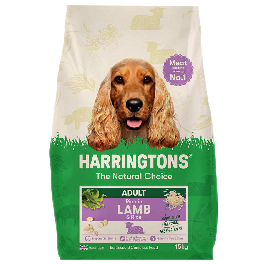 Harringtons Complete Natural Adult Dry Dog Food Lamb & Rice dry dog food pack