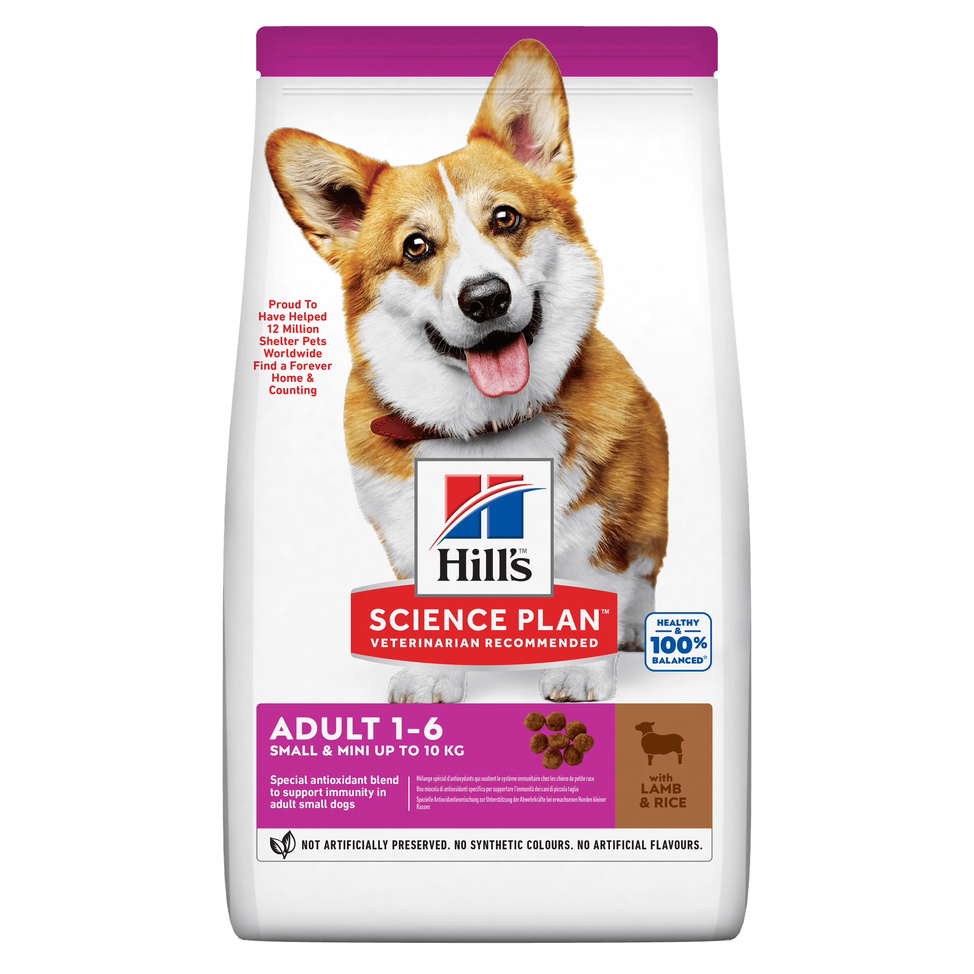 Hill’s Science Plan Small & Mini Dry Adult Dog Food Lamb dry dog food pack