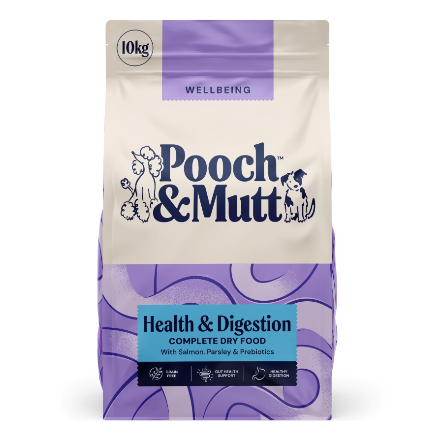 Pooch & Mutt Health & Digestion Grain Free Dry Dog Food Salmon dry dog food pack